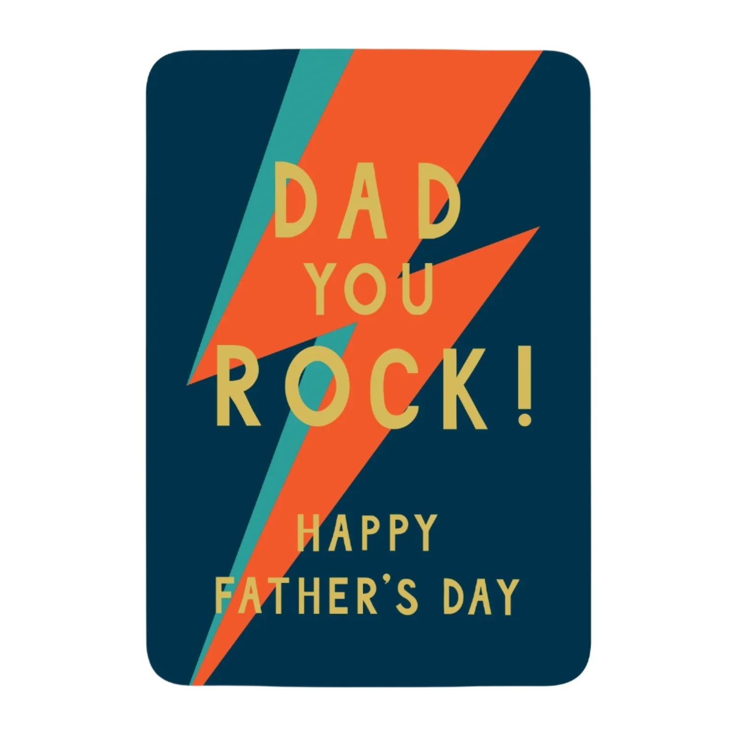Dad You Rock Father's Day Card