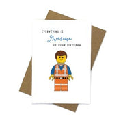 Lego Awesome Birthday Card