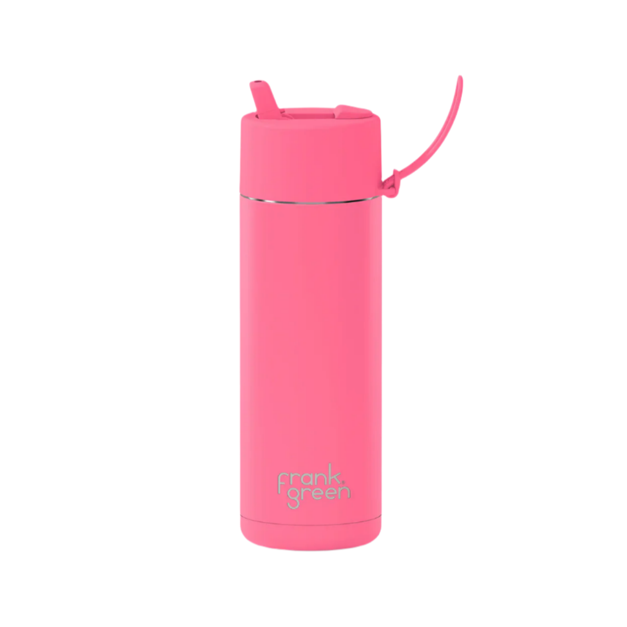 Ceramic Reusable Bottle with Flip Straw Lid 595mL - Bubblegum Burst