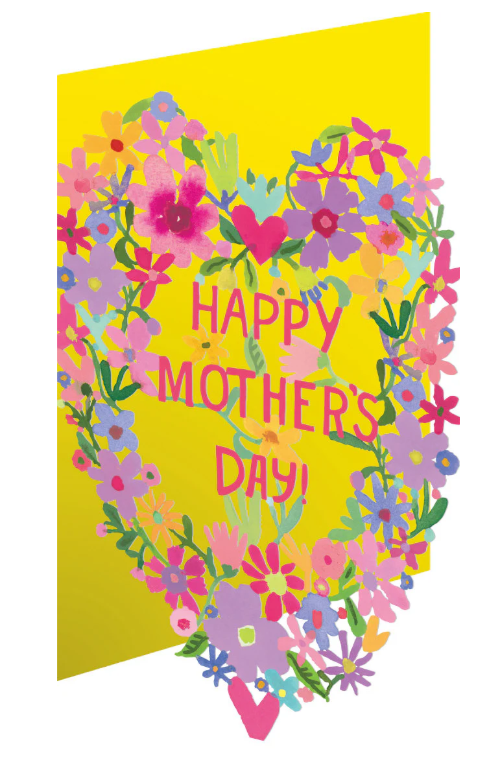 Floral Heart Lasercut Card