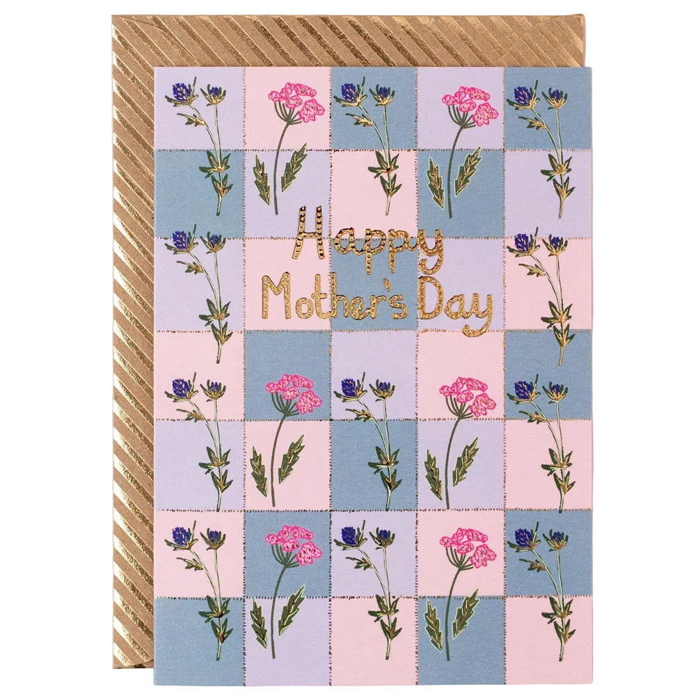 Check with Flowers Mother's Day Card