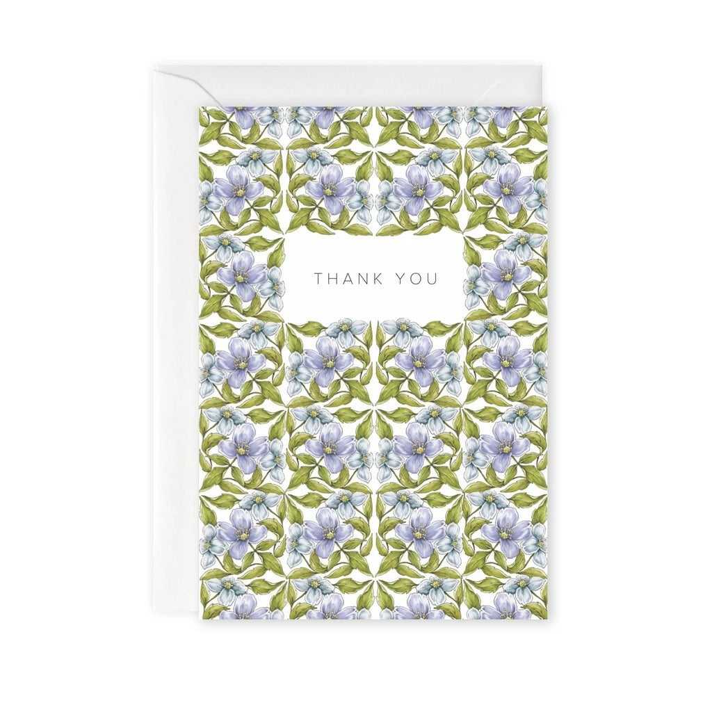 Flora Nouveau Thank You Card
