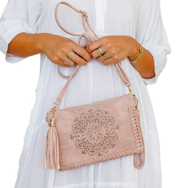 Mandala Cut Out Clutch Bag