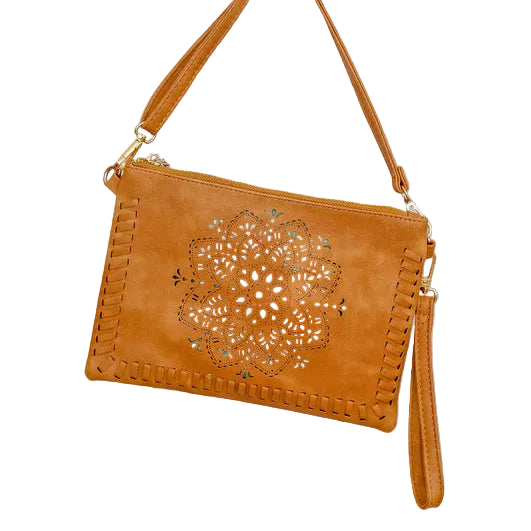 Mandala Cut Out Clutch Bag