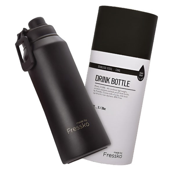 Core Drink Bottle 1L - Coal