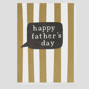 Happy Father's Day Mustard Stripe Card