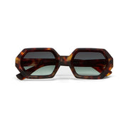 Okkia Sunglasses - Andrea Classic Havana (Green Lenses)