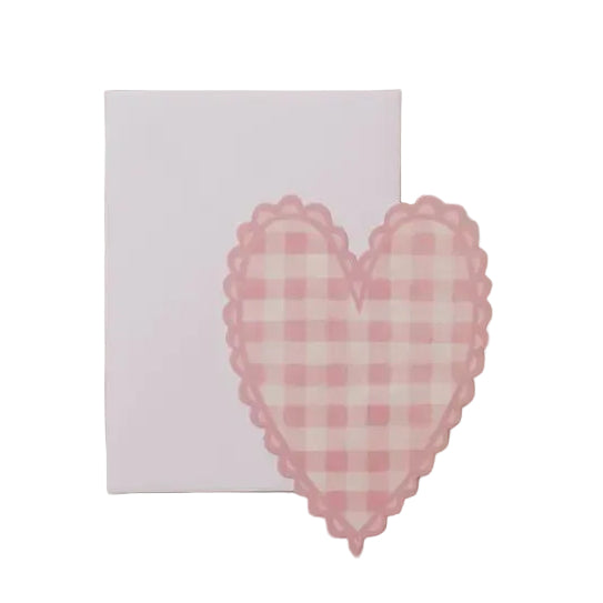 Pink Heart Mini Card