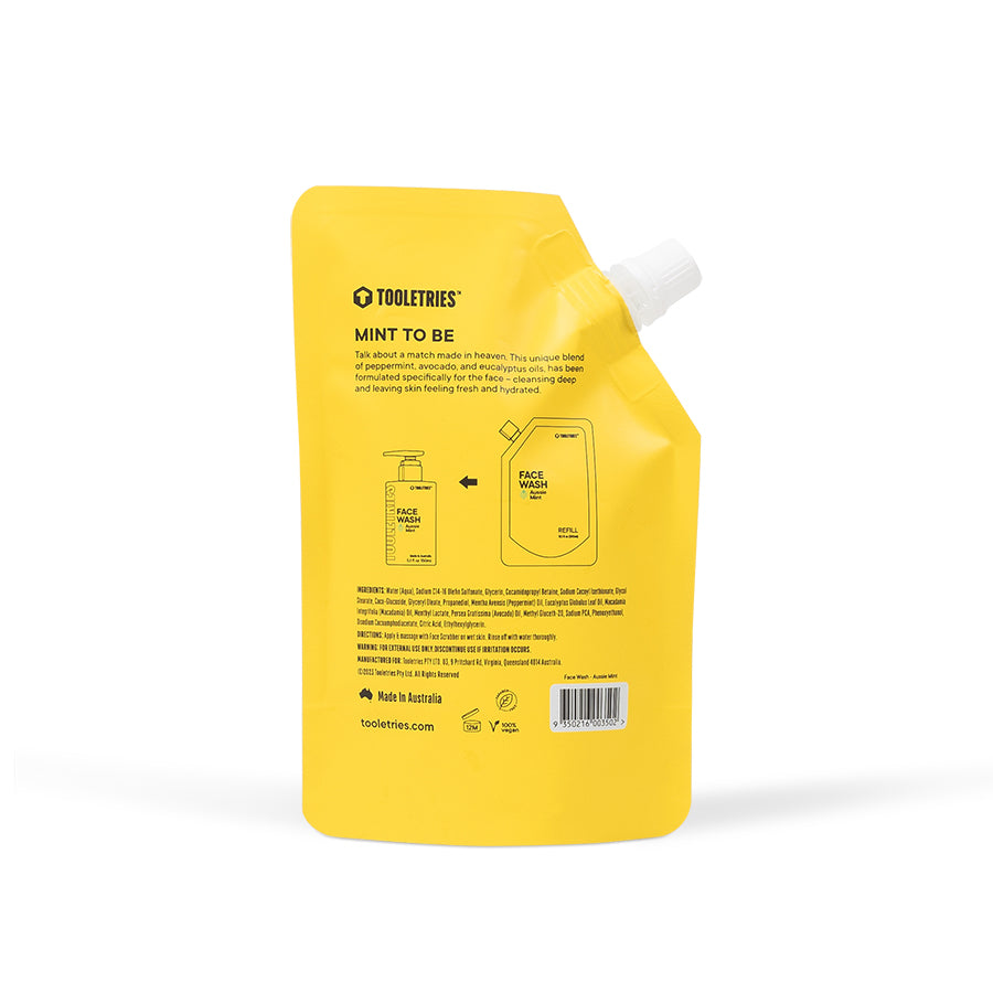 Face Wash 1L Refill - Aussie Mint