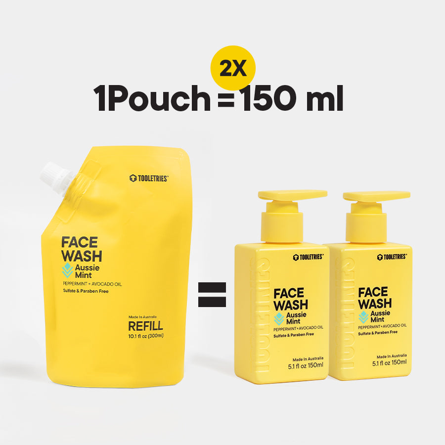 Face Wash 1L Refill - Aussie Mint