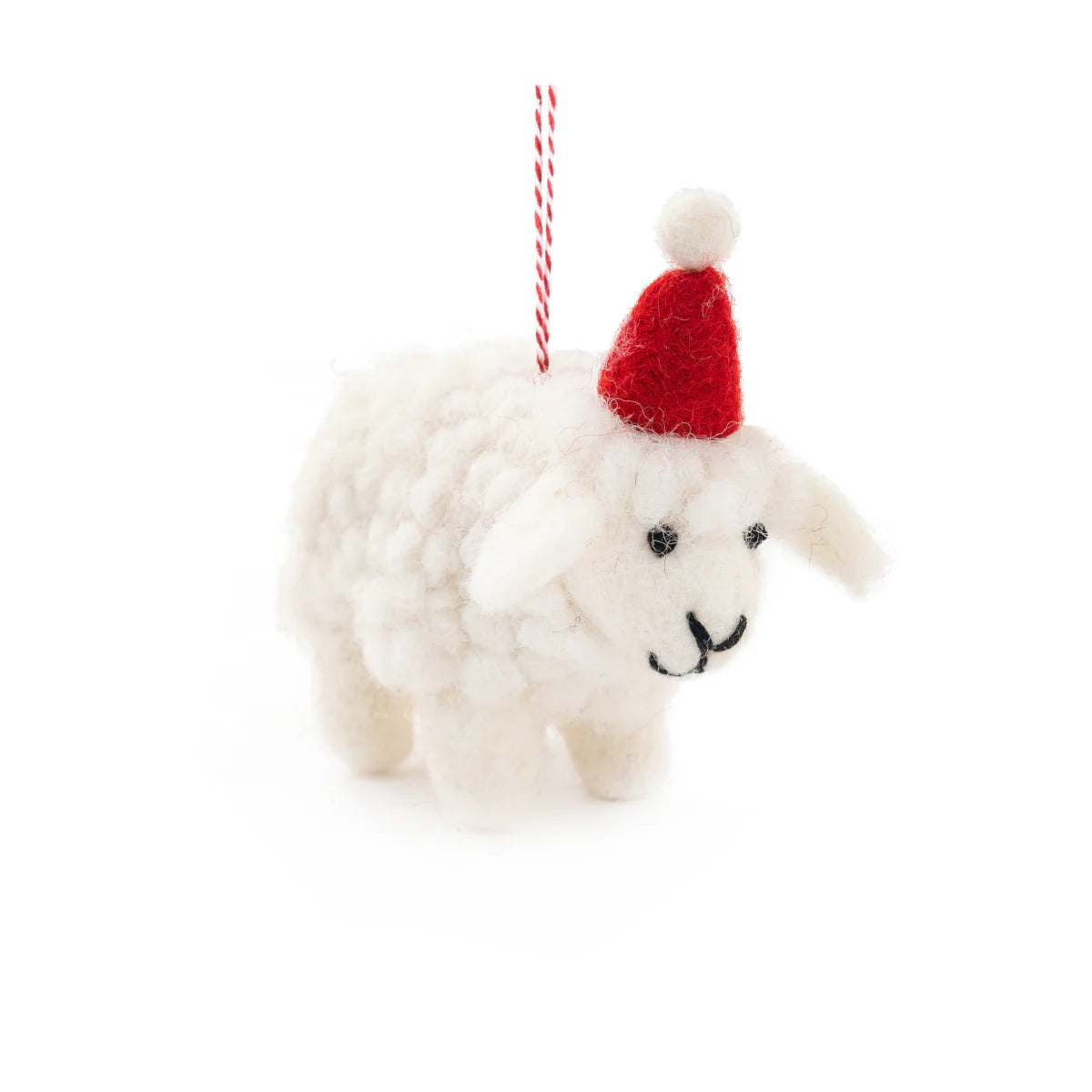 Handcrafted Christmas Decoration - Sheep White