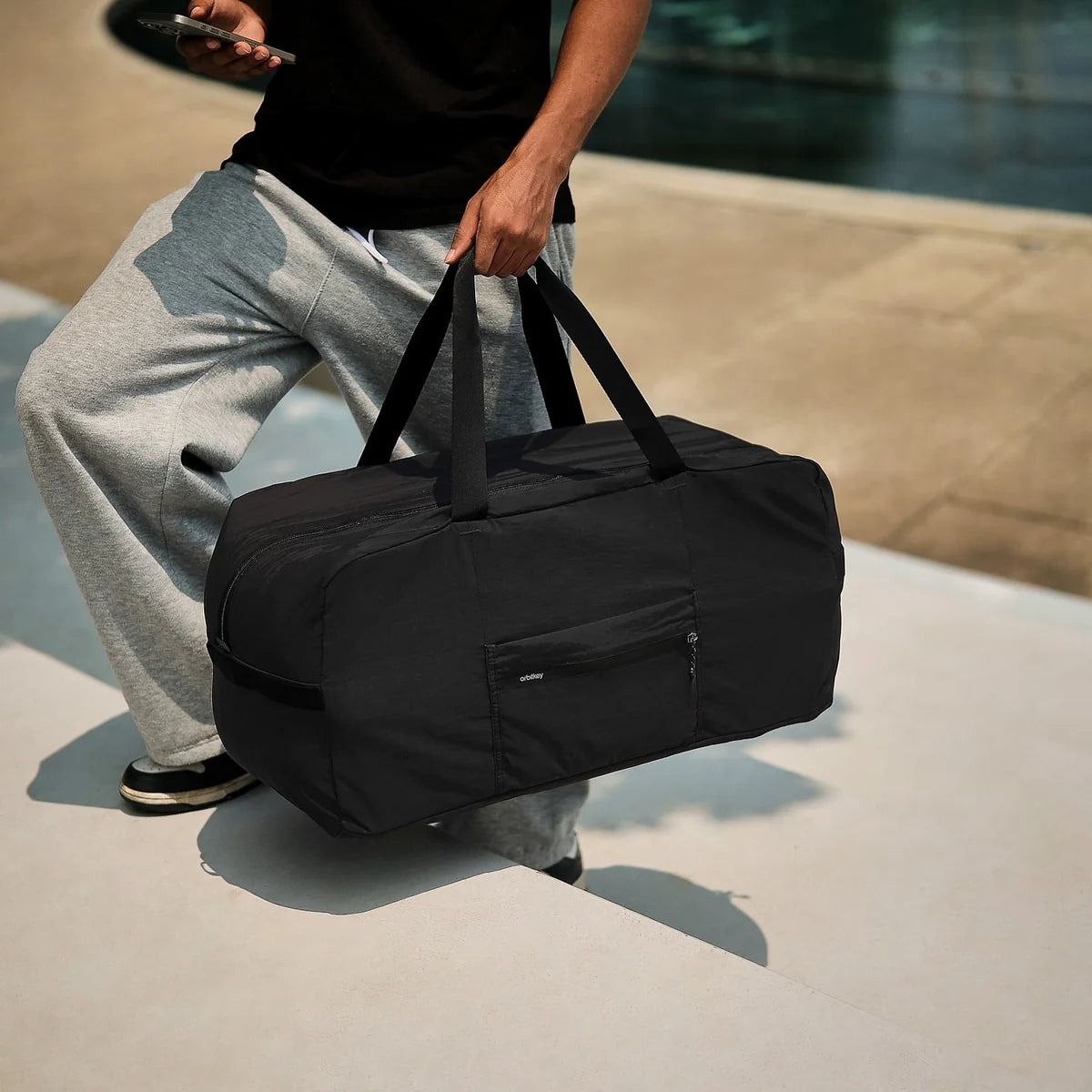 Foldable Duffel (55L) - Black