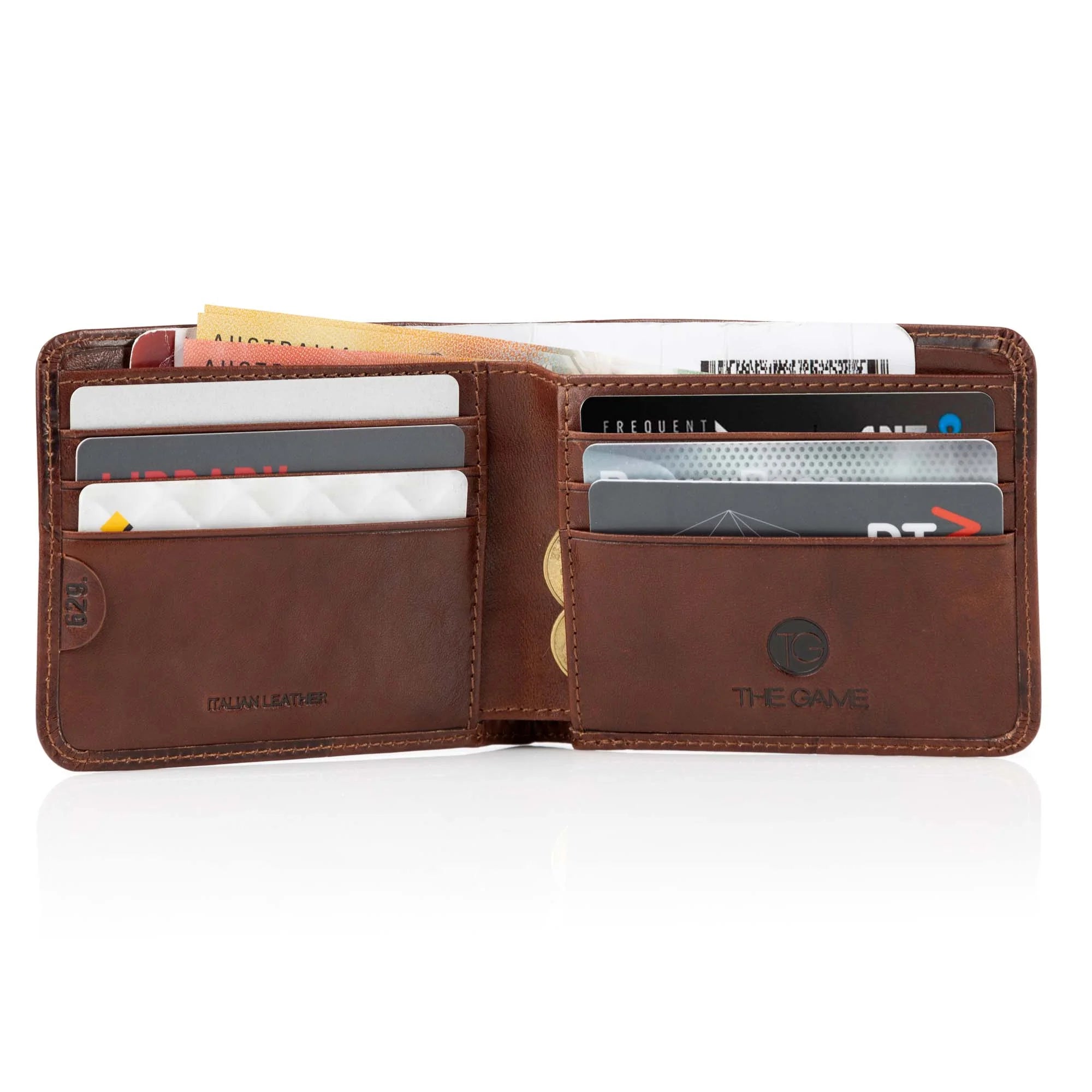 The Striker Football Wallet - Dark Brown