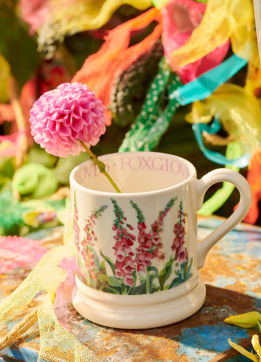 Half Pint Mug - Foxgloves 2025