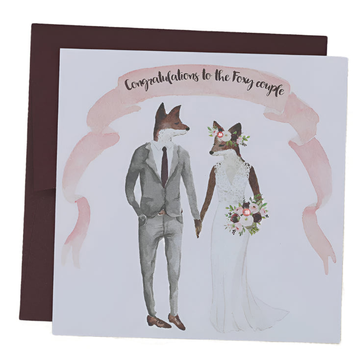 Foxy Couple Card