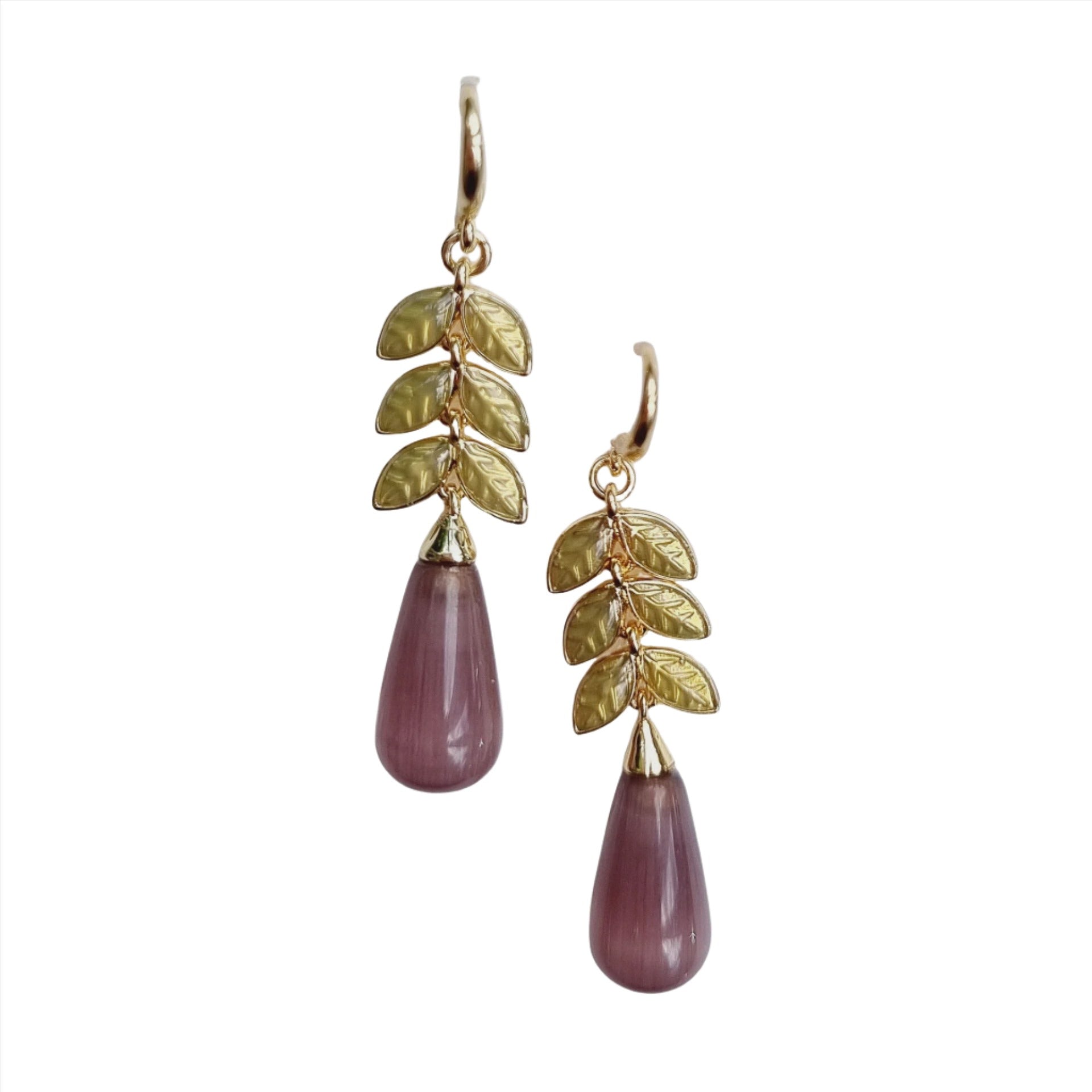 Lisette Enamel Earring - Purple