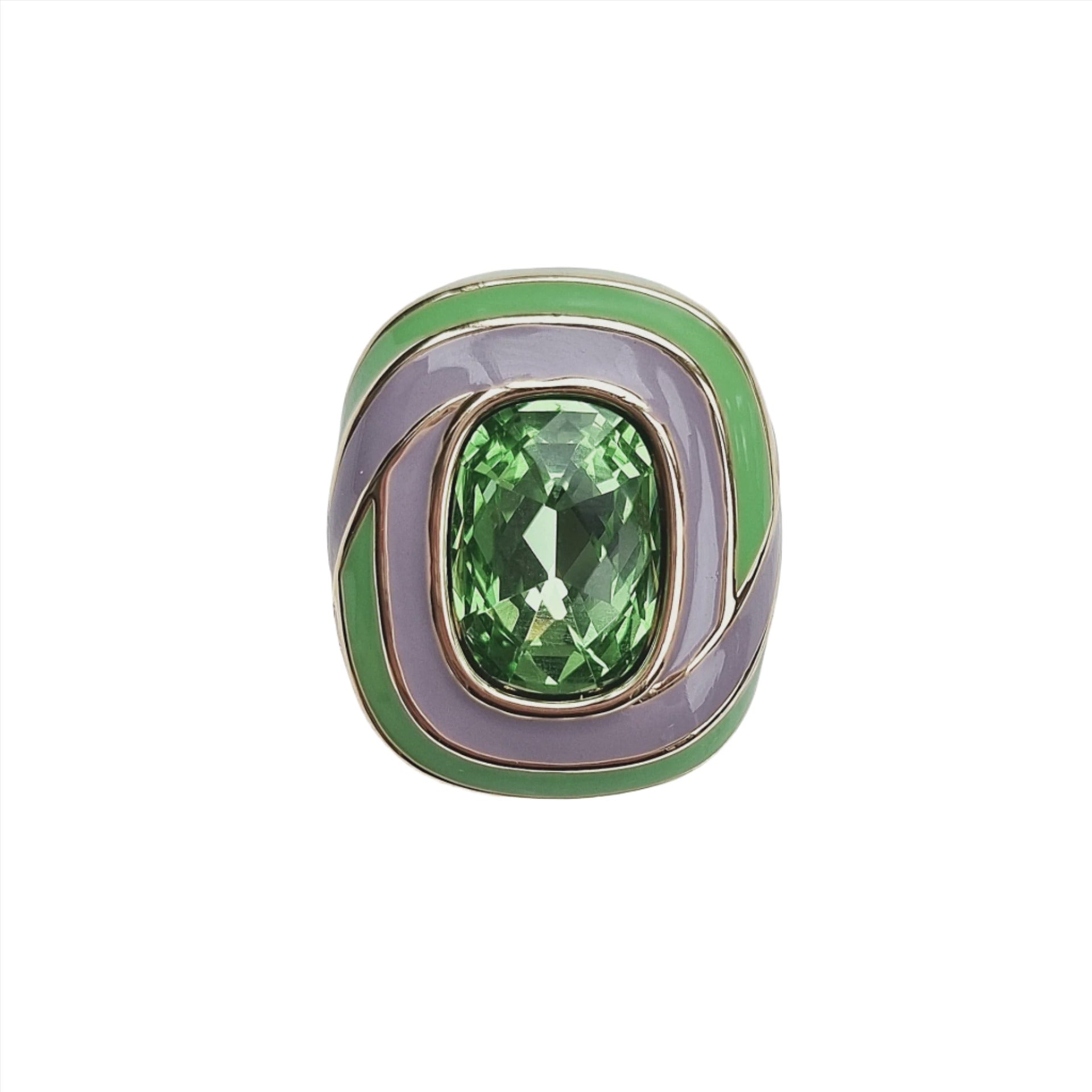 Enamel Ring - Green