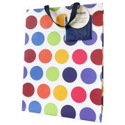 Candle Bark Gift Bag - Large - Colourful Spots