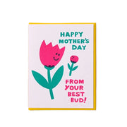 Best Bud Mother's Day Letterpress Card