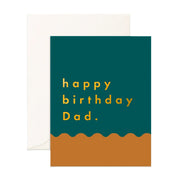 Birthday Dad Ripple Greeting Card