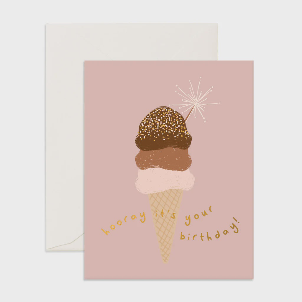 Birthday Sprinkle Cone Greeting Card