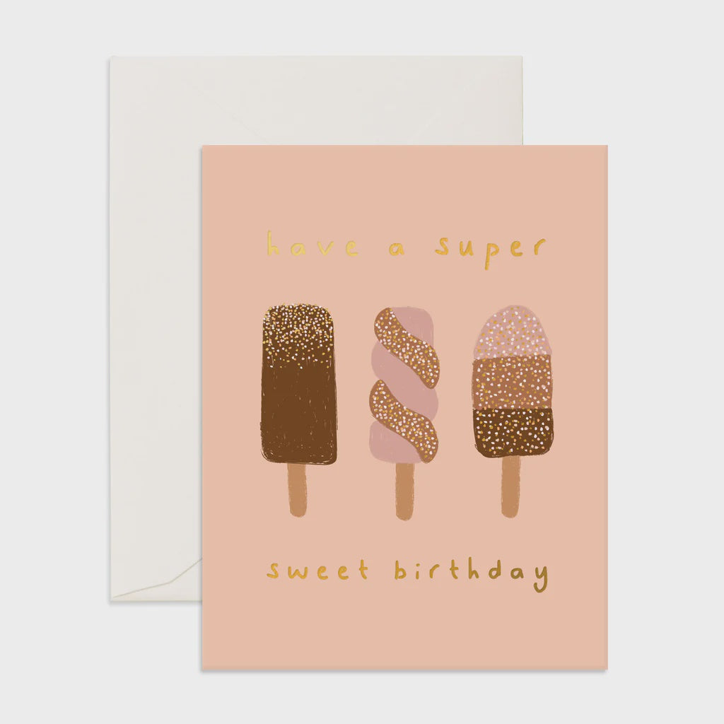 Sweet Ice Creams Birthday Card