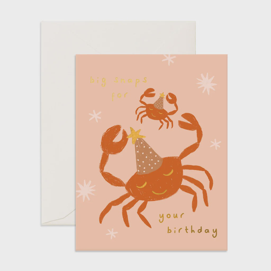 Big Snaps Crabs Birthday Card