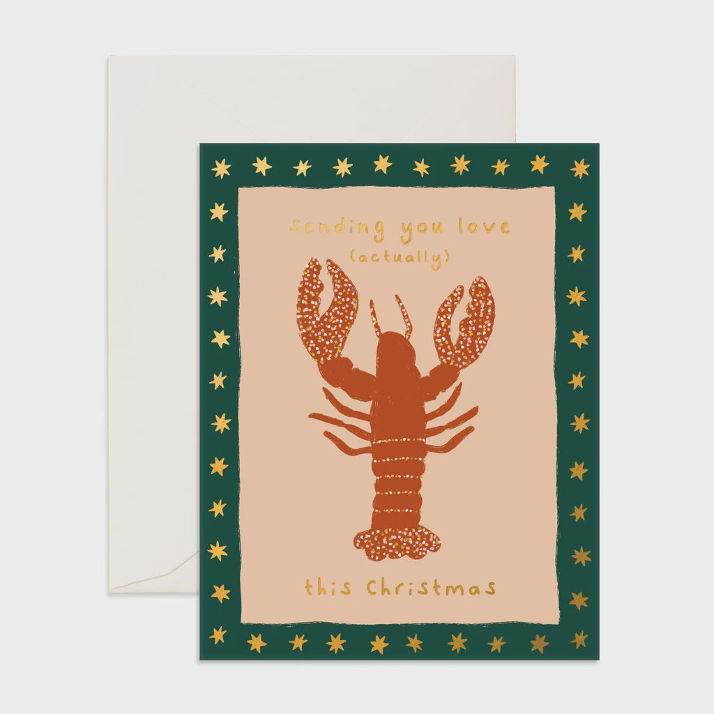 Love Actually Lobster Greeting Card