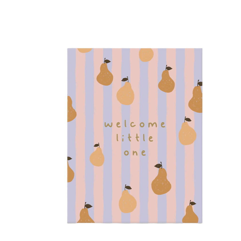Welcome Little One Pears Greeting Card