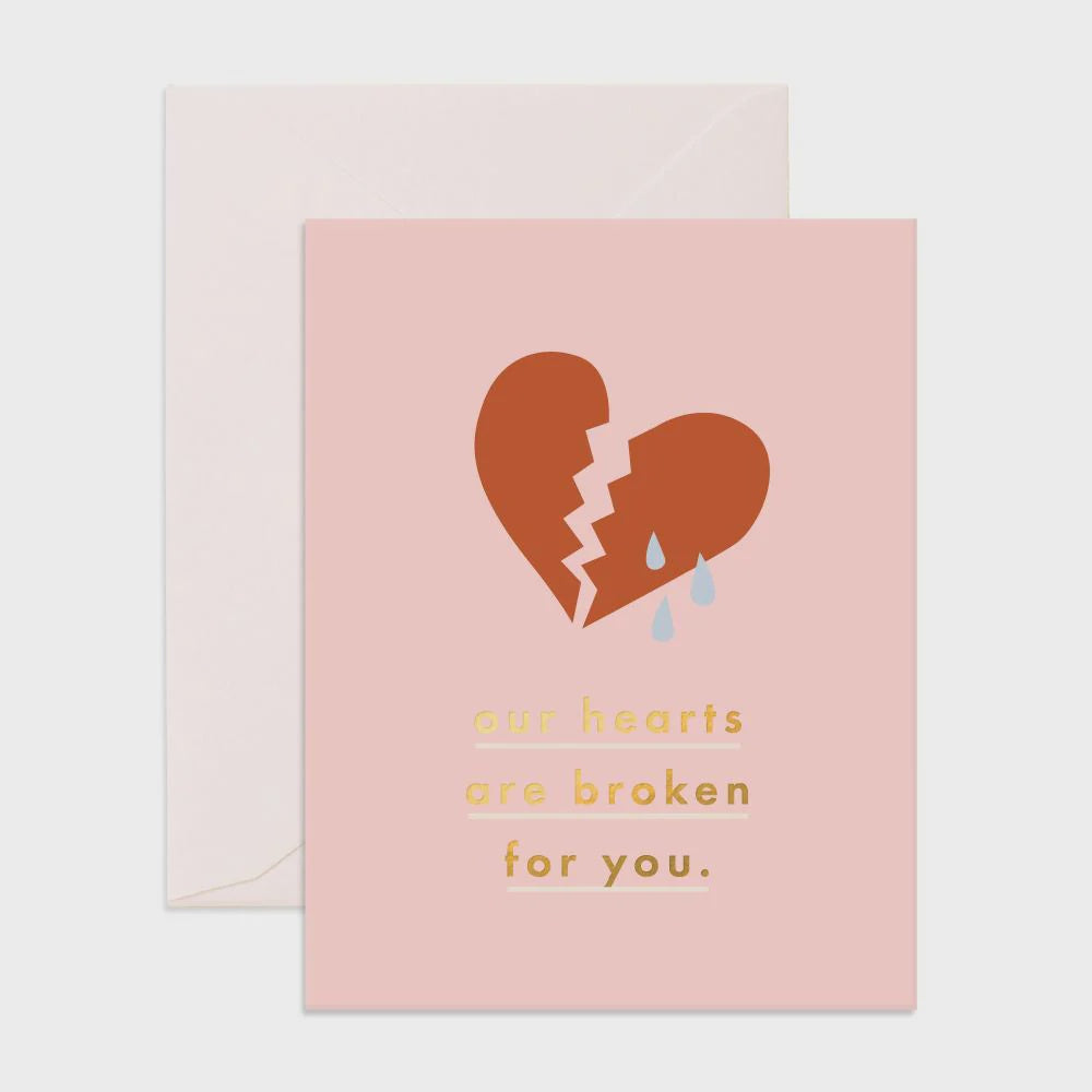 Broken Hearts Greeting Card