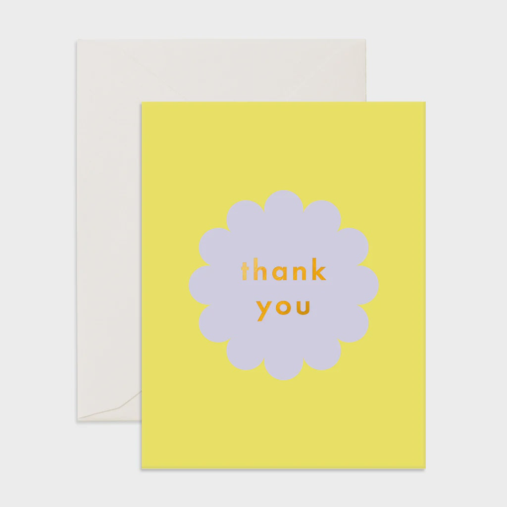 Thank You Lilac Petal Greeting Card