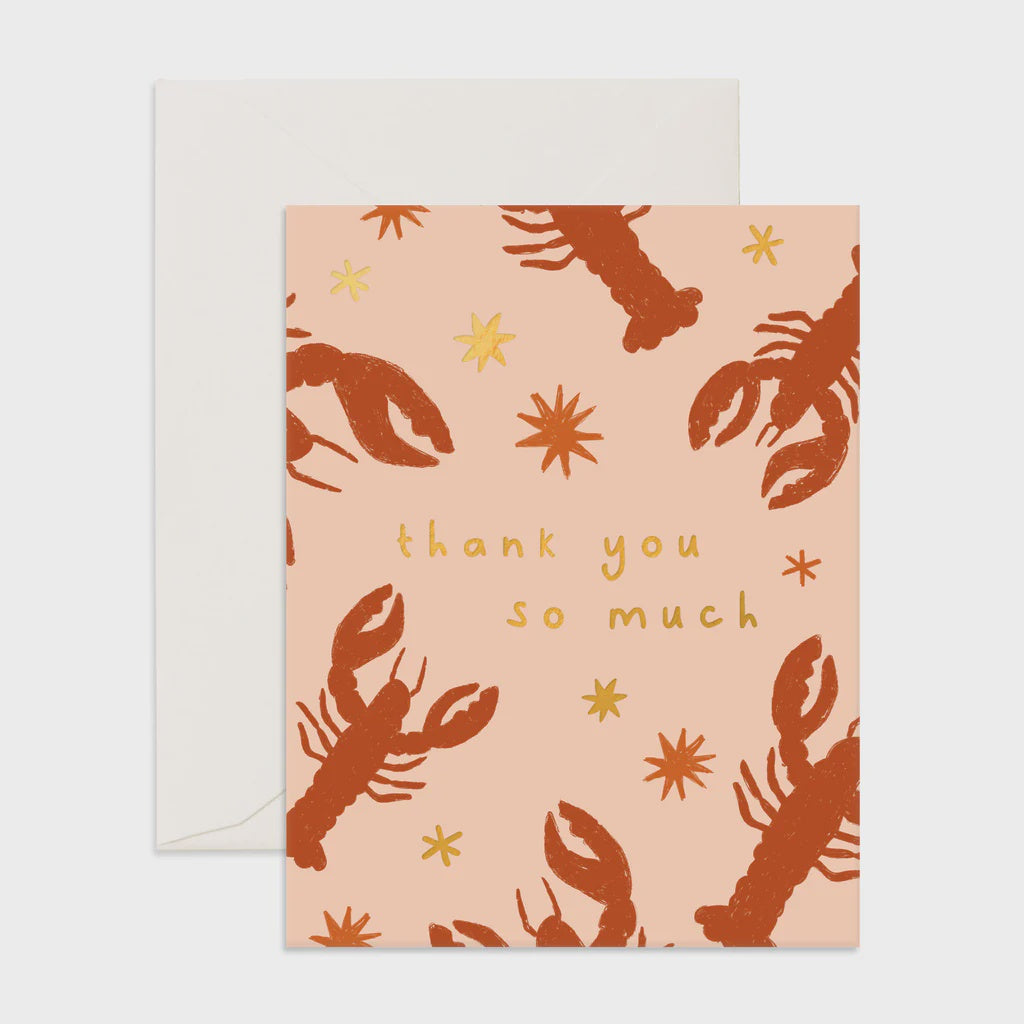 Thank You Lobsters Card