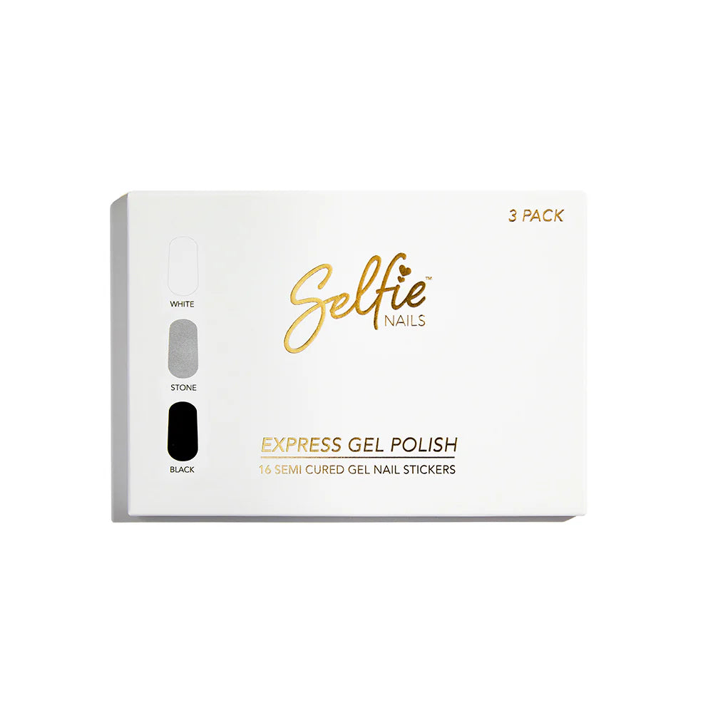 Express Gel Polish - White, Stone, Black