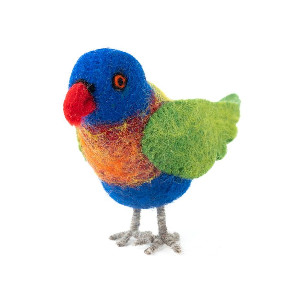 Handmade Felted Animal - Lorikeet