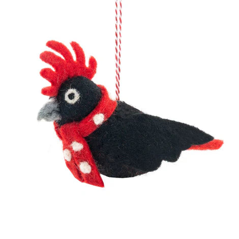 Handcrafted Christmas Decoration - Black Cockatoo Carter