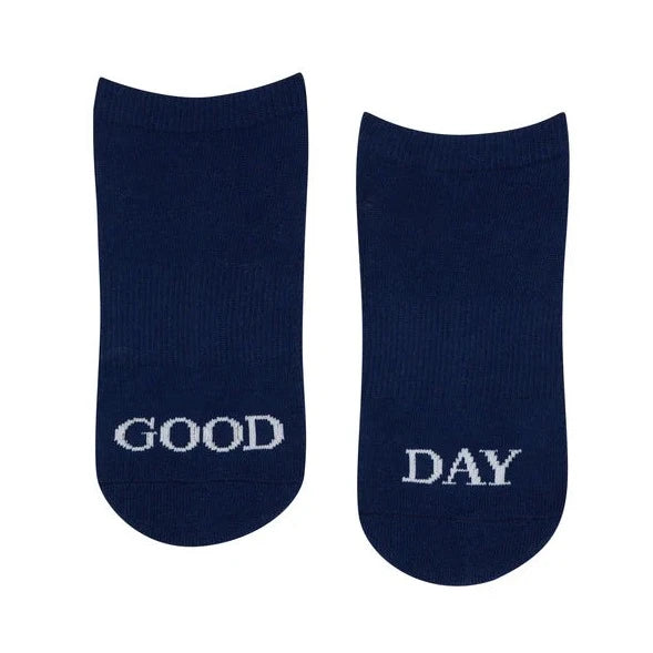 Classic Low Rise Grip Socks - Good Day Navy
