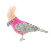 Handmade Felted Animal - Pink Galah