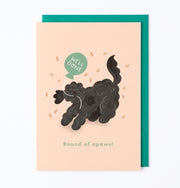 Well Done, Round of Apaws! Card