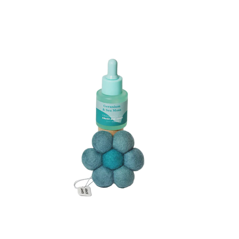 Bloom Felt Air Freshener - Geranium & Sea Moss