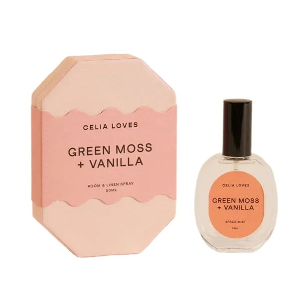 Celia Loves Room Spray - Green Moss & Vanilla
