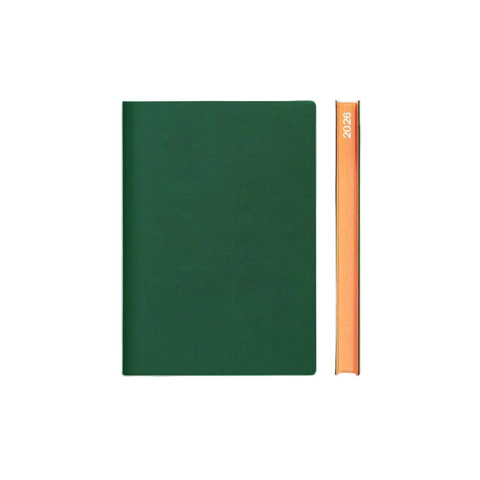 A5 Signature 2026 Diary (Day-to-Page) - Green