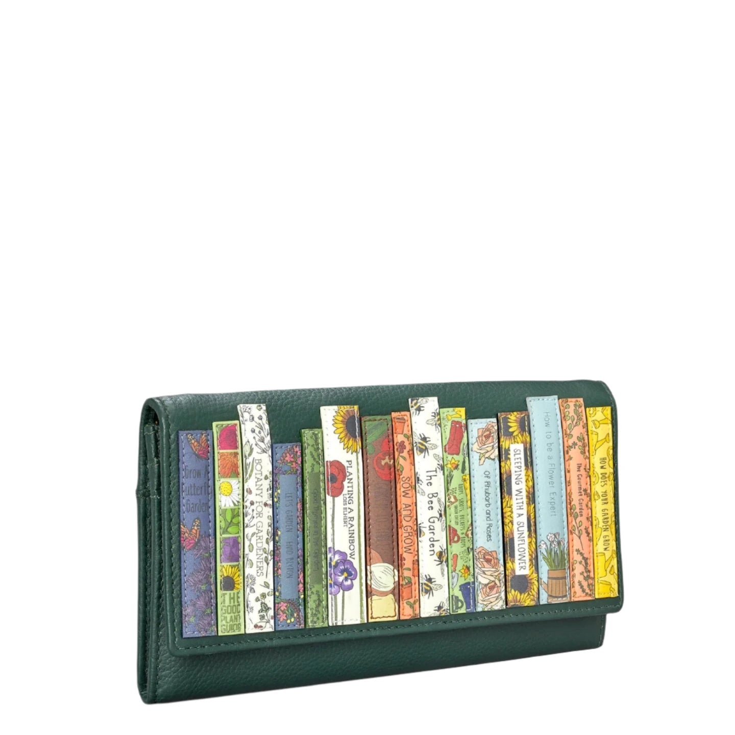 Leather Flap Over Purse - Bookworm Garden