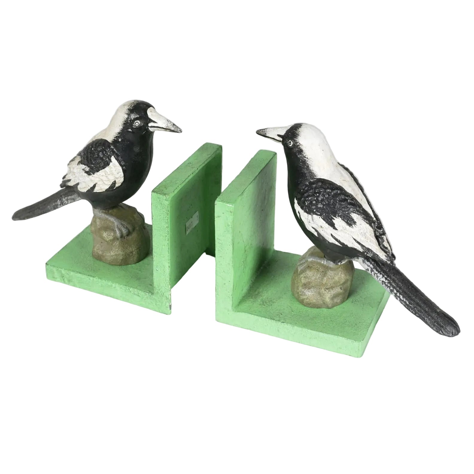 Cast Iron Bookends - Magpie