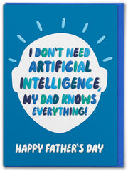 Artificial Intelligence Father's Day Card
