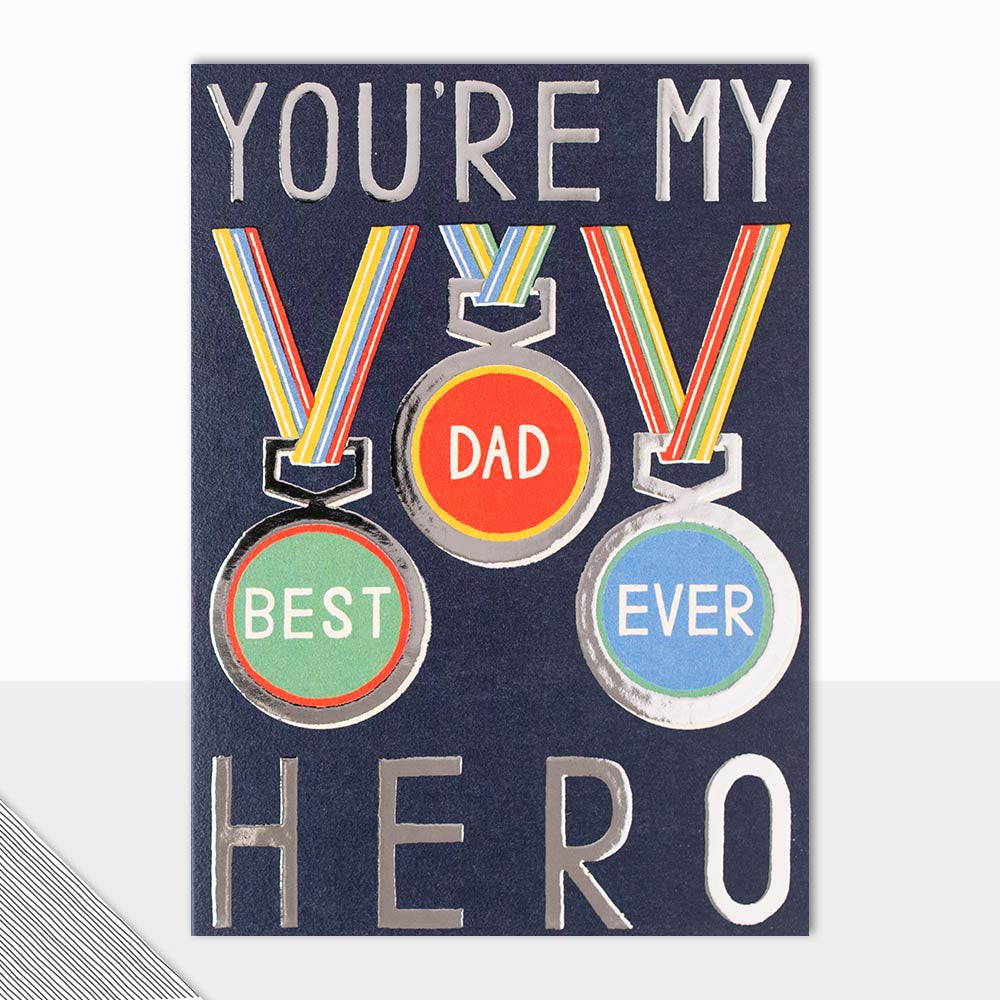 Hero Medals Father's Day Card