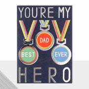 Hero Medals Father's Day Card