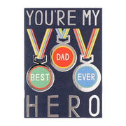 Hero Medals Father's Day Card