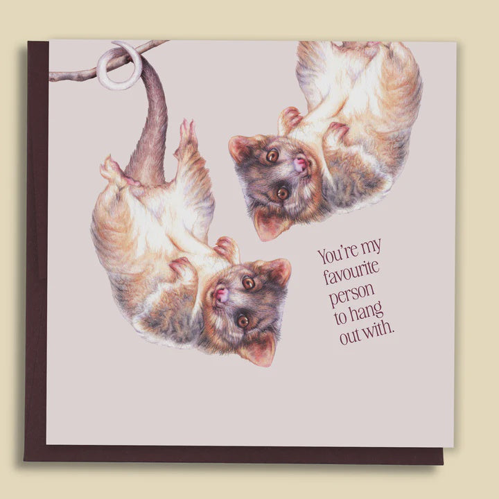 You're My Favourite Person To Hang Out With Card