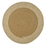 Demi Cotton Round Placemat 38cm - Natural/Ivory