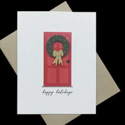 Happy Holidays Front Door Card